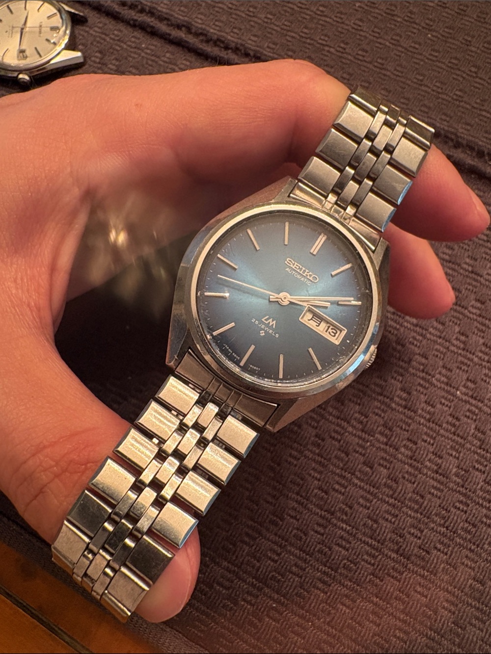Seiko Men’s Automatic Watch - Blue Dial, Silver Bracelet